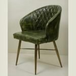 Stylish Comfortable Iron and Leather Chair