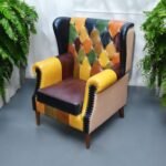 Chic Comfort: Leather Sofa in Multicolour - Image 3