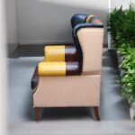 Chic Comfort: Leather Sofa in Multicolour - Image 2