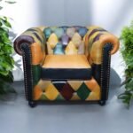 Chic Comfort Multicolour Leather Upholstered Sofa