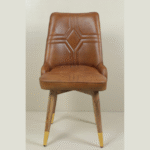 Handcrafted: Leather & Solid Wooden Dinning Chair