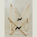 Wooden Stand Leather Butterfly Chair - Image 3