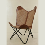 Handcrafted Cane Butterfly chair - Image 3