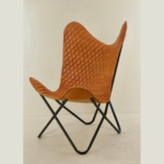 Vintage leather Style Butterfly Chair
