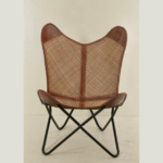 Handcrafted Cane Butterfly chair - Image 2