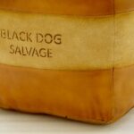 Designer Premium Leather Ottoman Pouf - Image 2