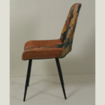 Vibrant Multicolour Leather Accent Chair with Iron Frame - Image 3
