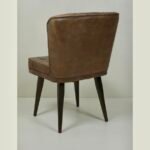 Classic Leather Accent Chair for Boutique Hotels-Front Side - Image 4