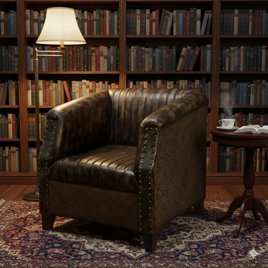 img_5880 Premium style Cane Leather Sofa - Image 1