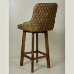 Wooden Leather Modern Bar Chair - Image 3