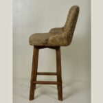 Wooden Leather Modern Bar Chair - Image 4